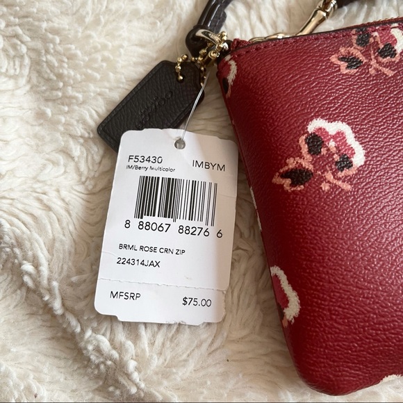 NWT Coach Floral Wristlet - Picture 2 of 4